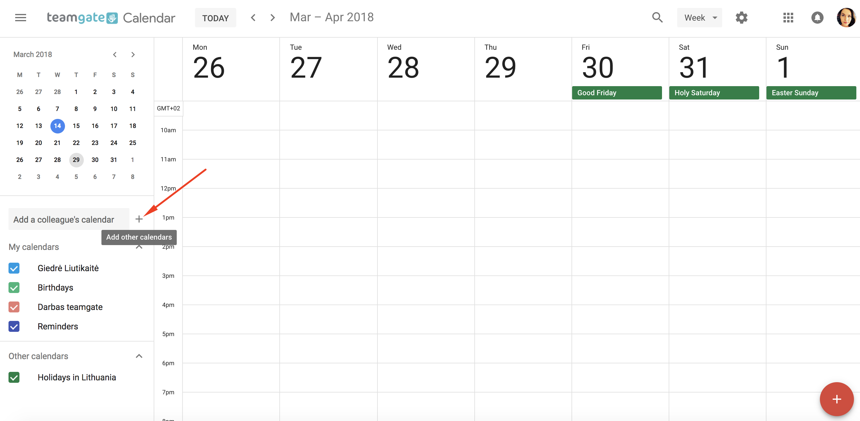 Google Calendar. Sync your meetings! Teamgate