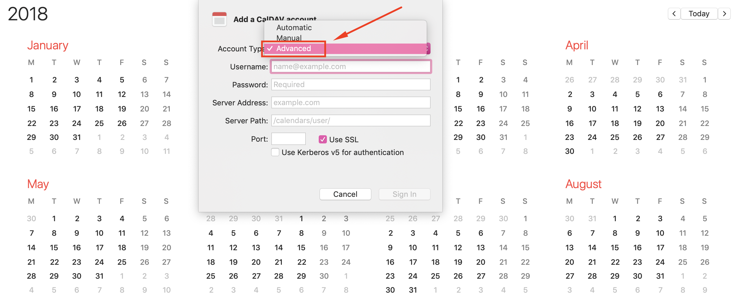 How do I sync Teamgate calendar with Mac calendar using CalDAV? Teamgate