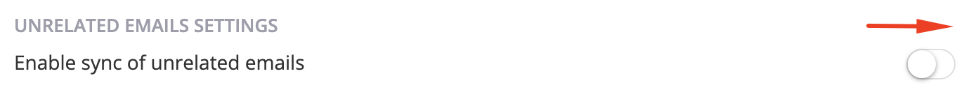 unrelated-emails-settings-email-sync-Teamgate-CRM.png